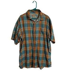 Bob Timberlake Madras Plaid Cotton lined shirt XL